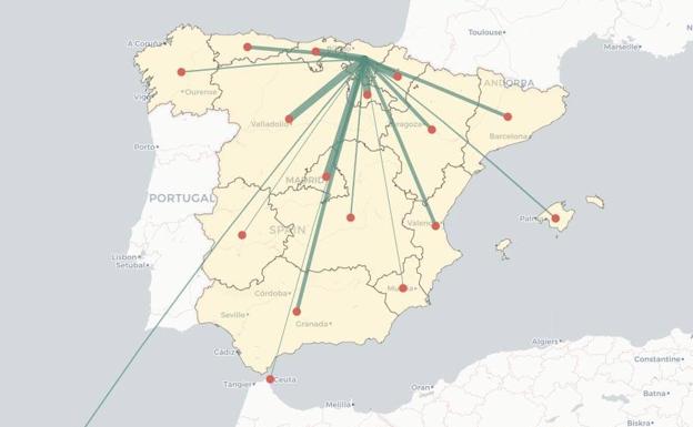 Viajes desde País Vasco a fecha 1 de marzo.