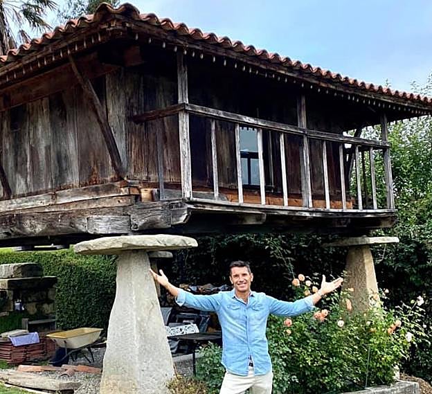 Jesús Vázquez, vacaciones en Asturias a pie de hórreo