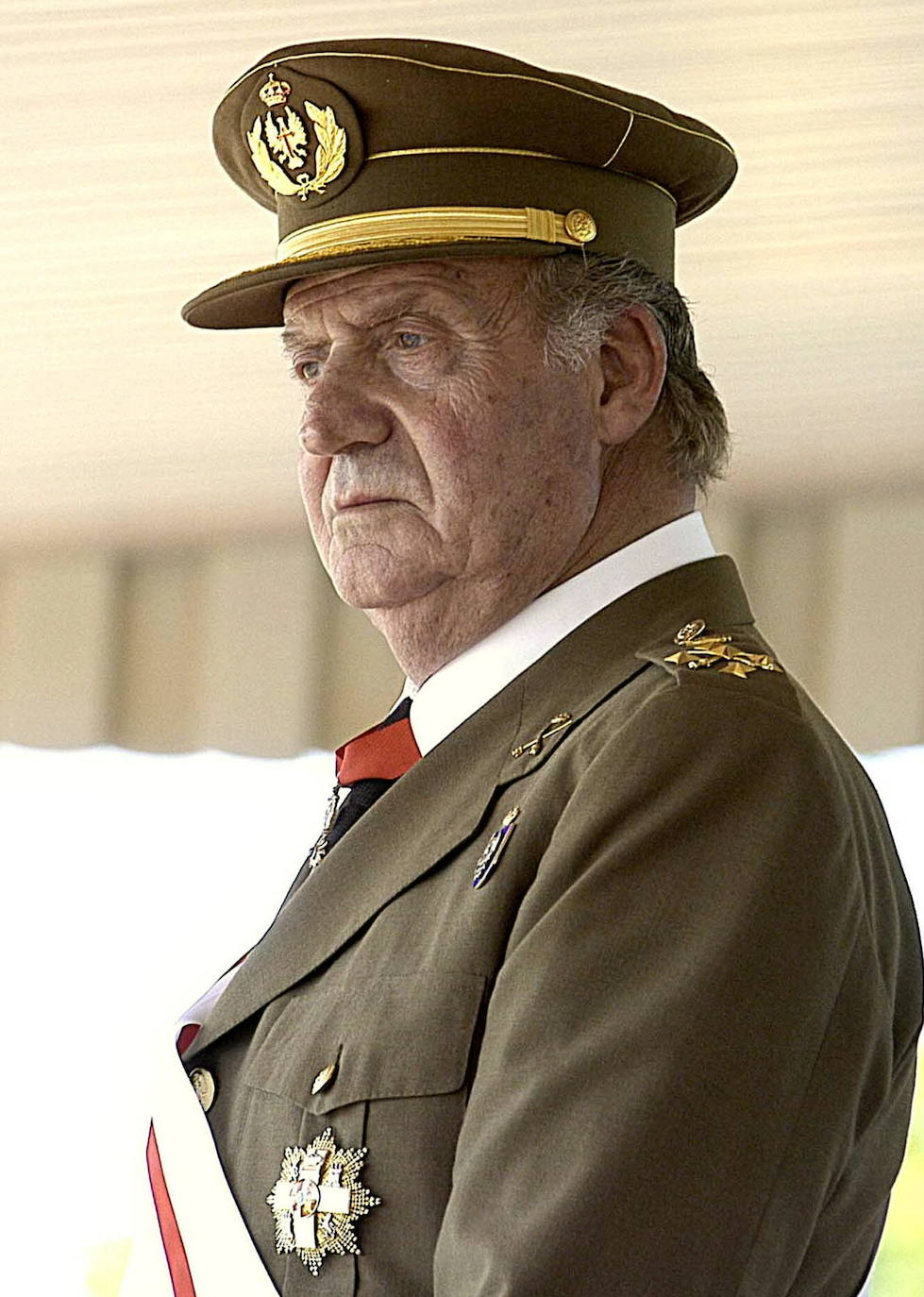 Juan Carlos I durante la celebración de la pascua militar en 2004.