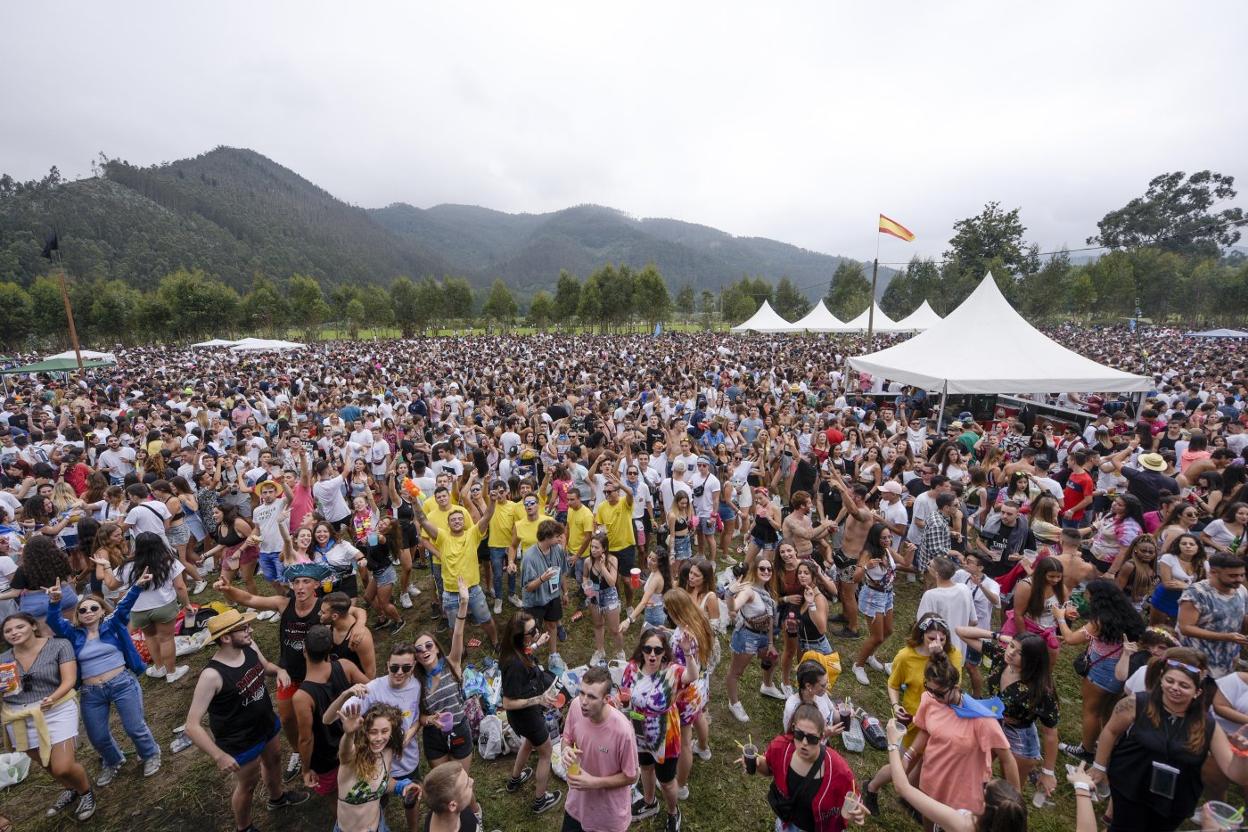 El prau de Salcéu el año pasado. 