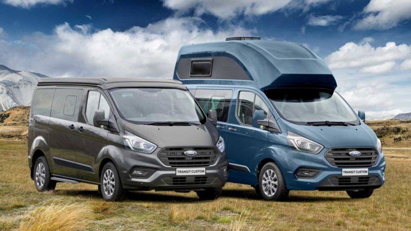 Ford Transit Custom Nugget: Esta es la casa con ruedas que nos propone Ford, utilizando como base la Ford Transit Custom, pero añadiéndole las características de la versión Nugget. En su interior cuenta con todo lo necesario para que cuatro adultos disfruten de sus vacaciones y fines de semana en cualquier lugar. Cuenta con camas, armarios, calefacción auxiliar, una cocina, mesas, nevera y una ducha al aire libre. La versión Nugget plus añade añade un pequeño aseo gracias a sus casi 40 cm adicionales y los clientes también pueden escoger entre un techo convencional y uno desplegable.