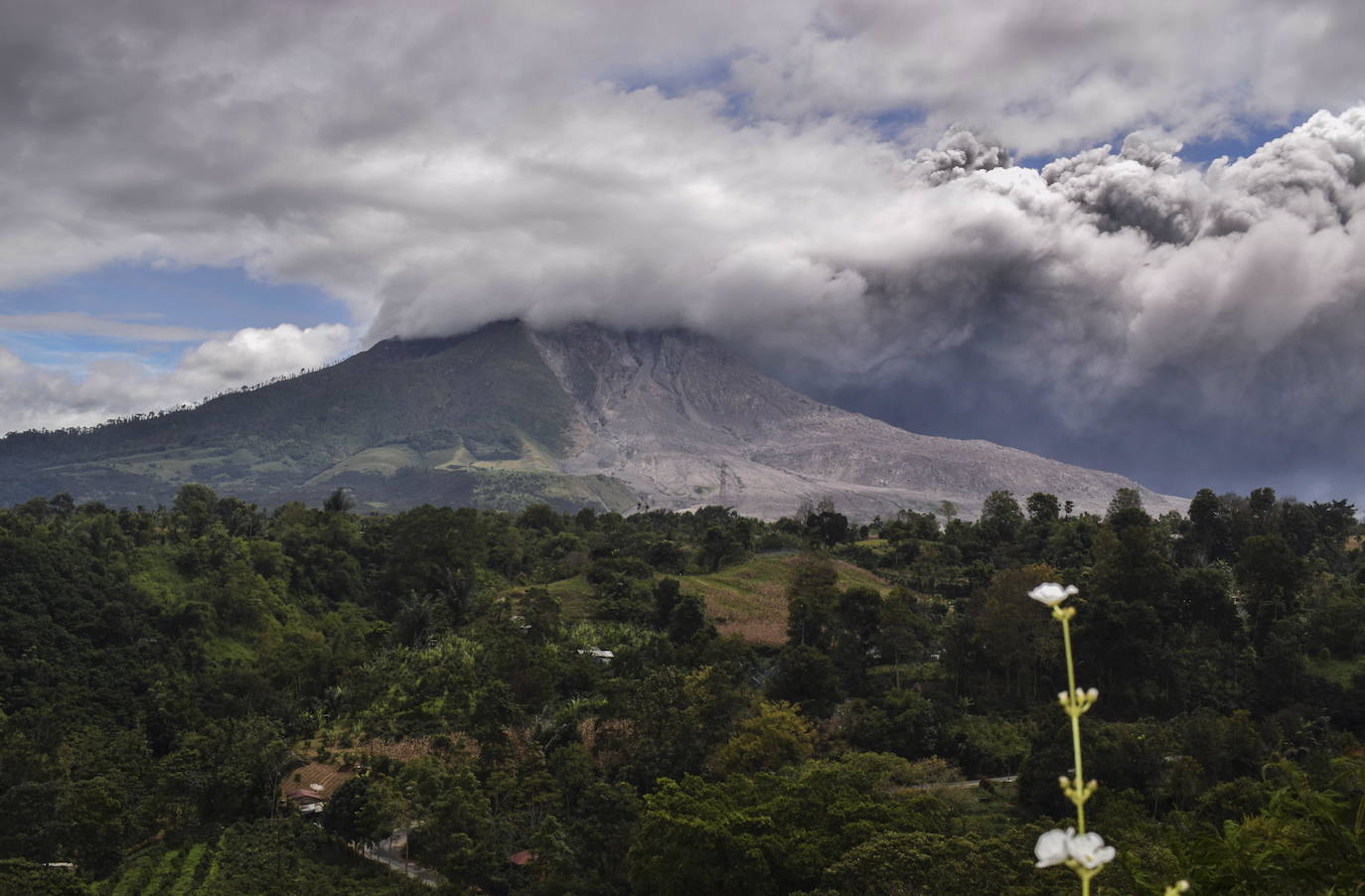 La nube de ceniza que ha expulsado alcanzó los 4.500 metros de altura 