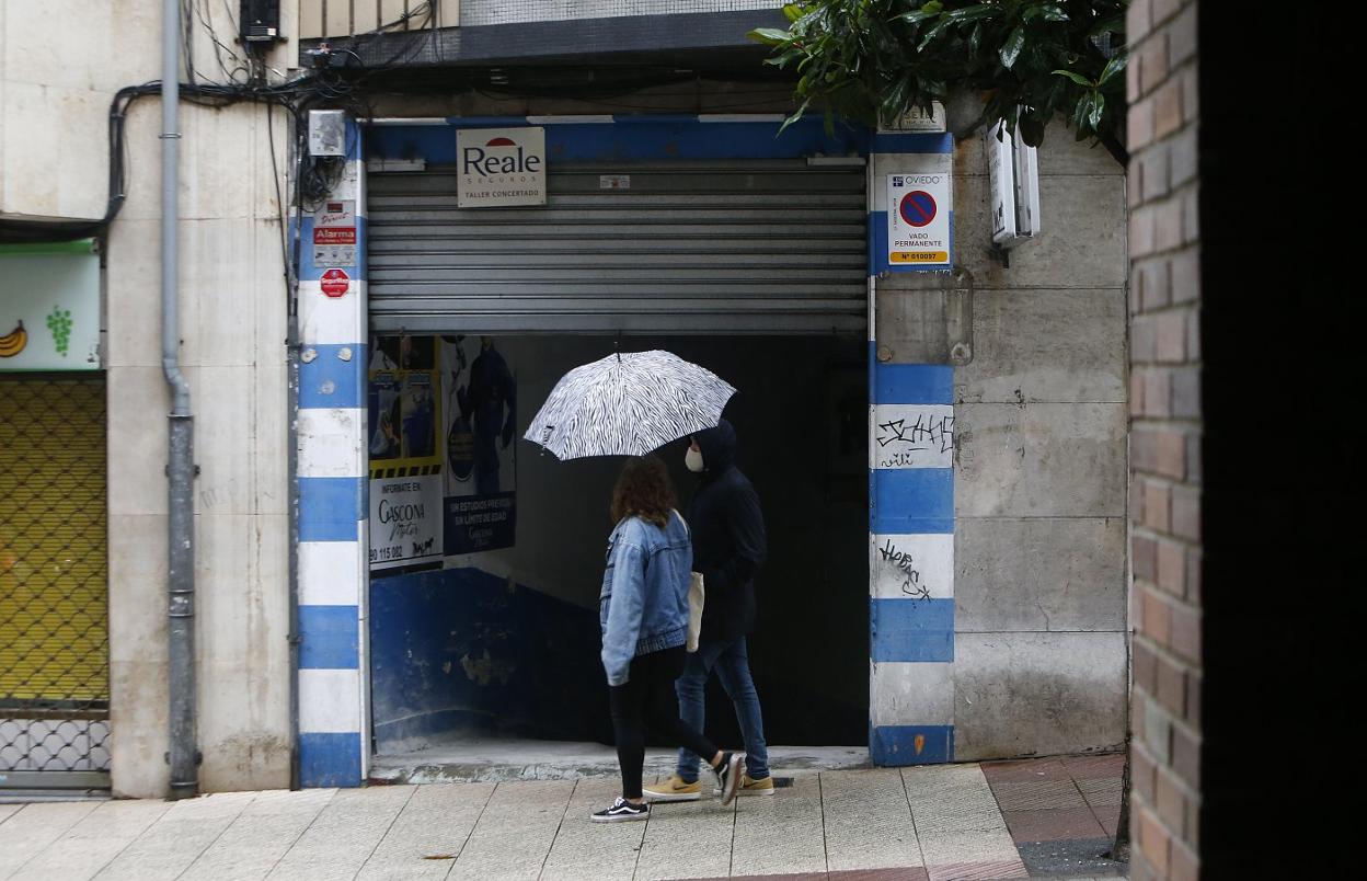 Una vista del taller en el número 24 de la calle Gascona, propiedad de Isidoro P. 