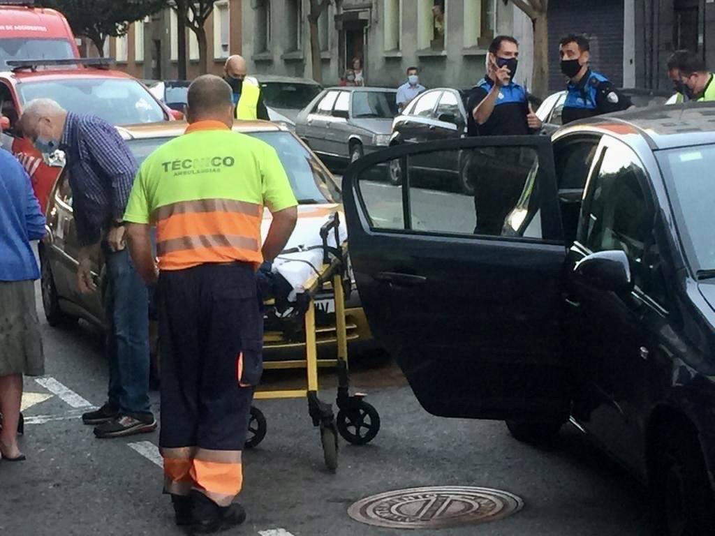 Fotos: Colsión múltiple en Gijón