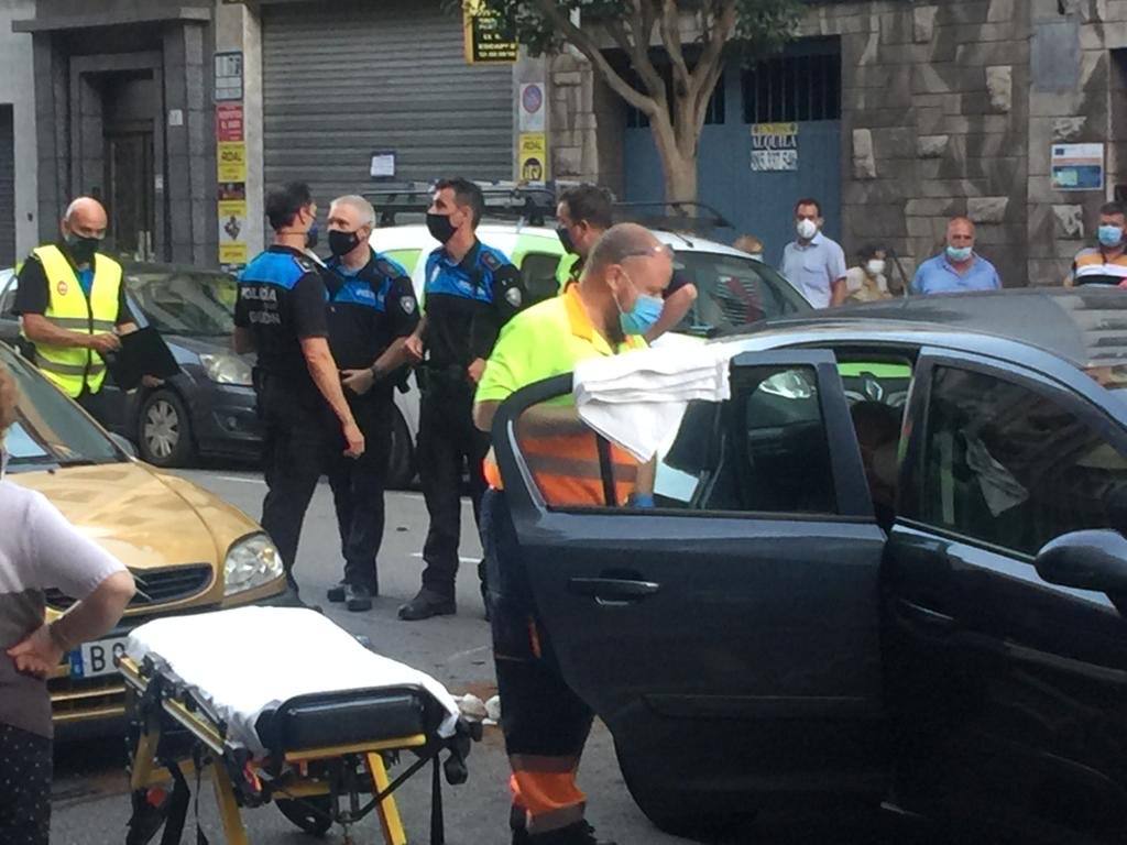 Fotos: Colsión múltiple en Gijón