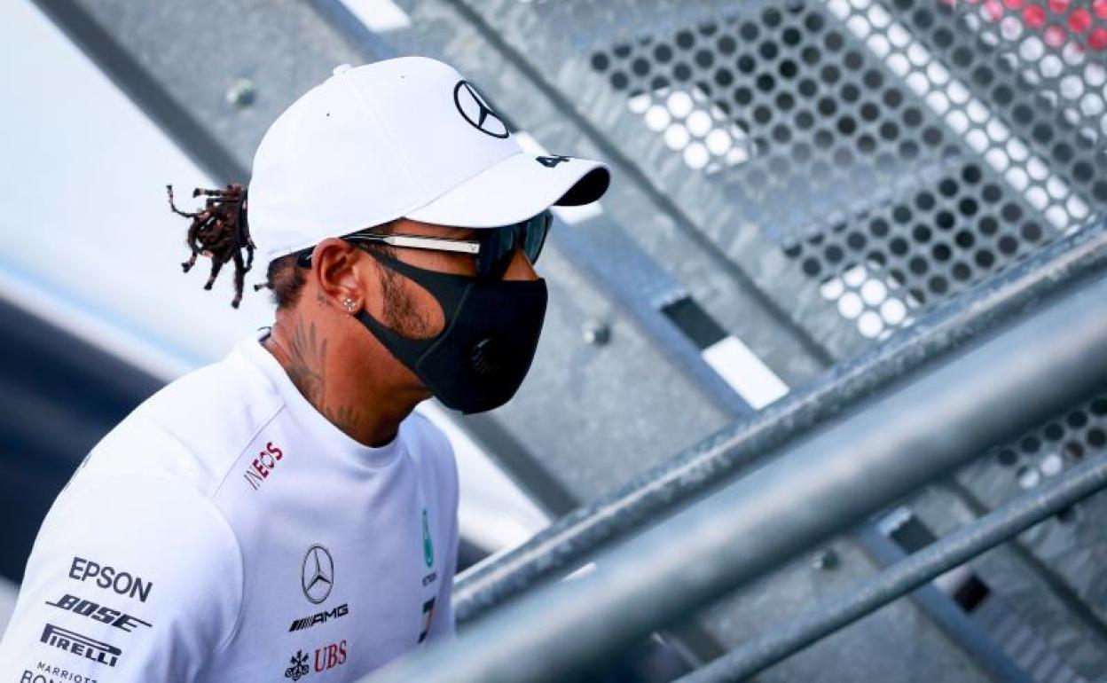 Lewis Hamilton, en el circuito de Spa-Francorchamps.