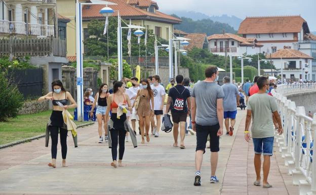 Playa de Santa Marina, en Ribadesella