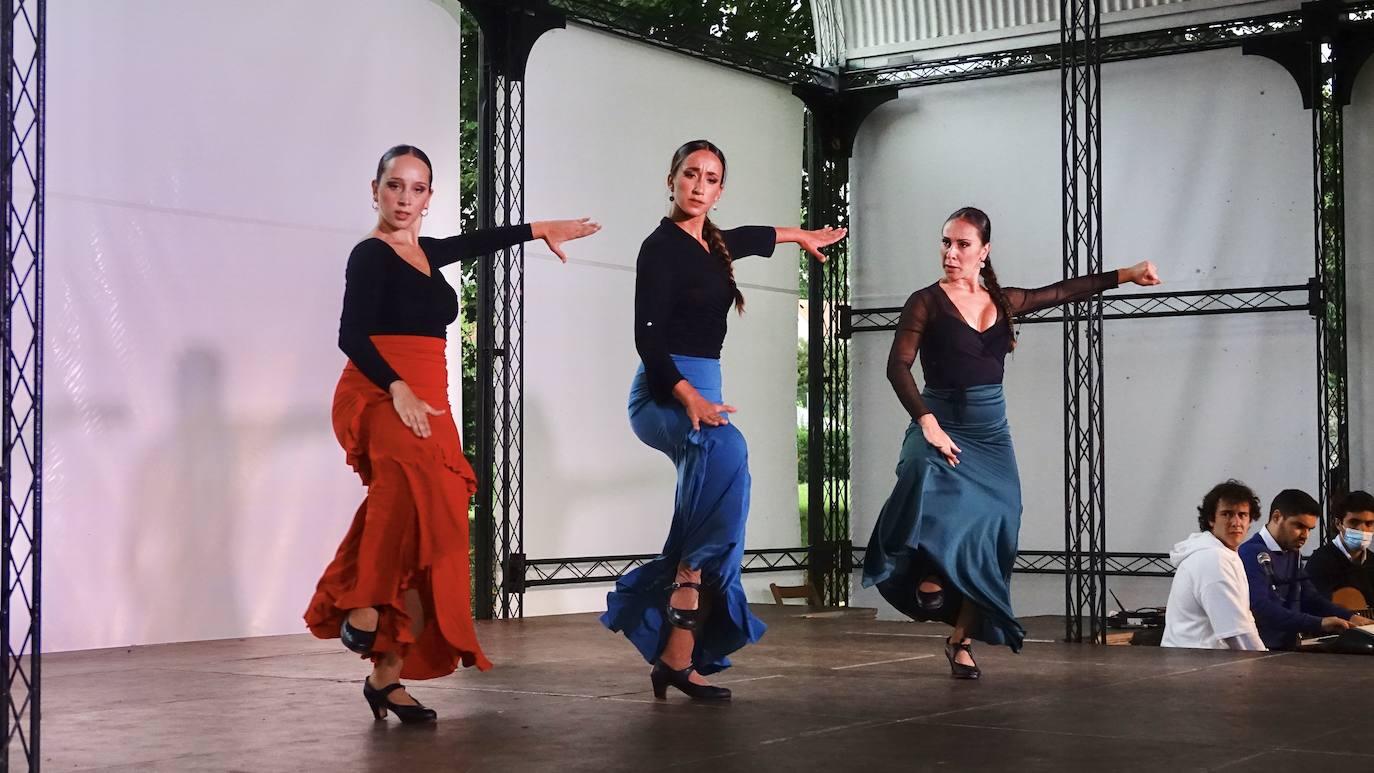 Arte en estado puro para viajar a cientos de kilómetros y olvidar por un rato los tiempos difíciles que vivimos. Fue lo que ayer por la tarde ofrecieron la treintena de jóvenes bailarines que participaron en el VIEncuentro con los Maestros, capitaneados por el incombustible Antonio Canales.