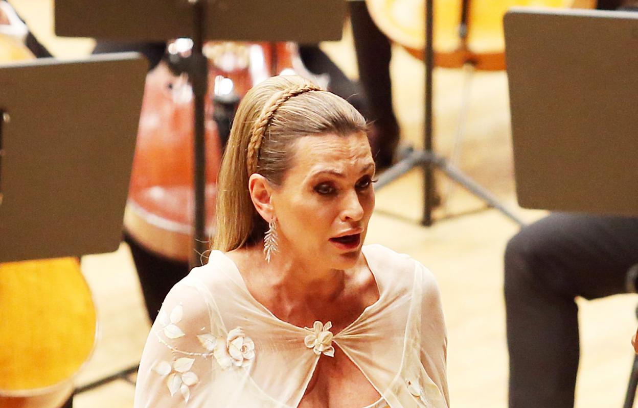 Ainhoa Arteta durante el concierto del jueves en el Auditorio. 