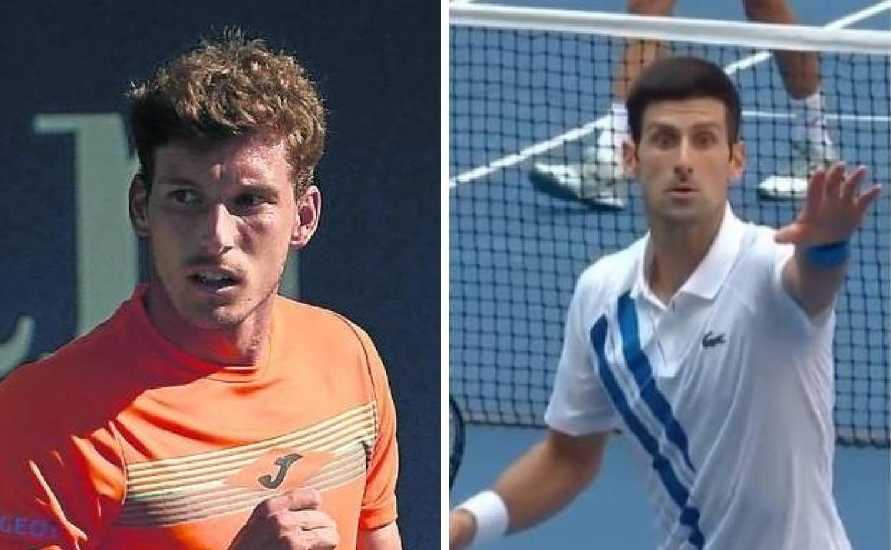 Carreño pasa a cuartos tras la descalificación de Djokovic