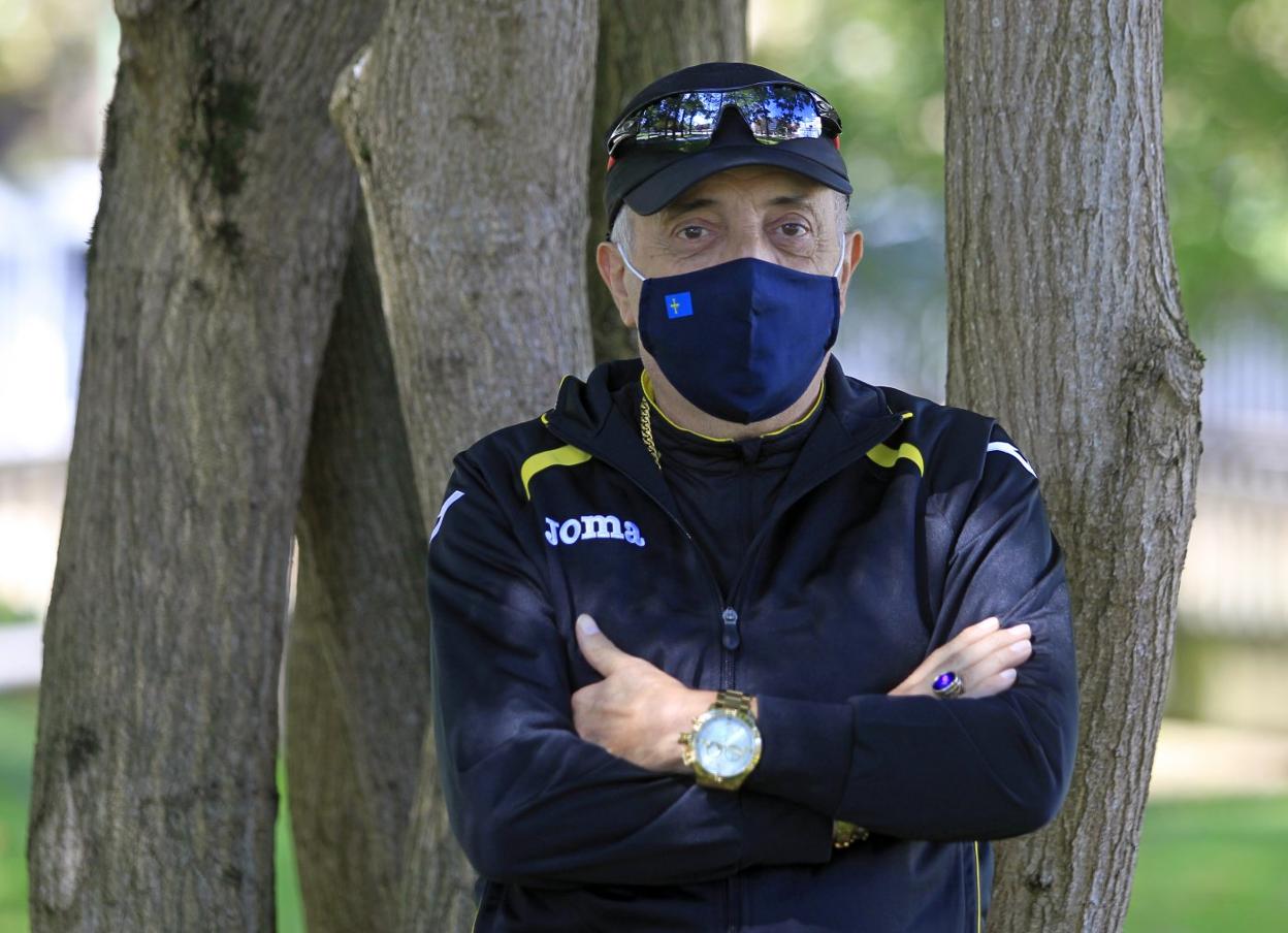 Armando Menéndez, en Grado.