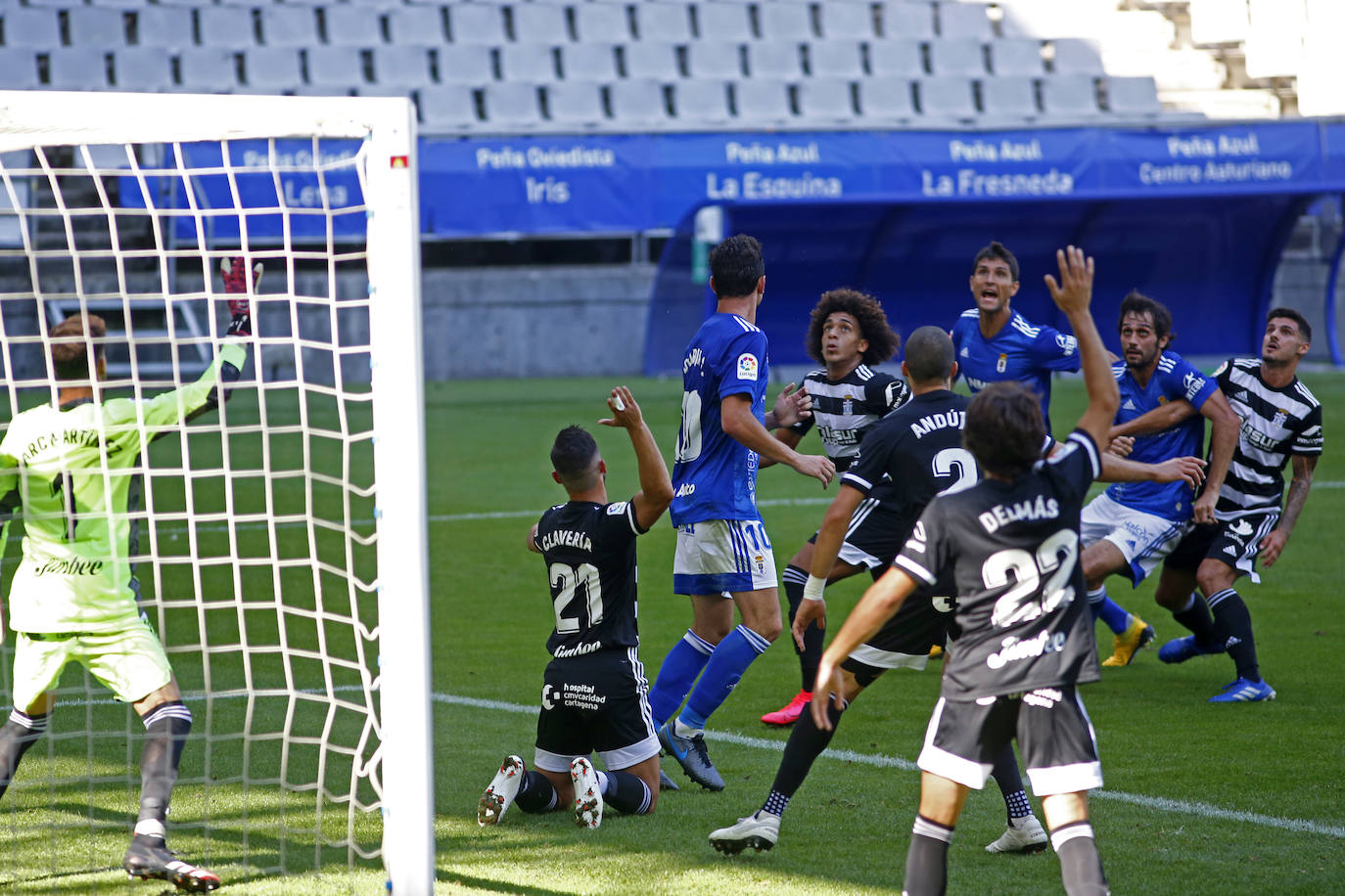 Los azules empataron ante el Cartagena en su estreno, después de fallar muchas ocasiones