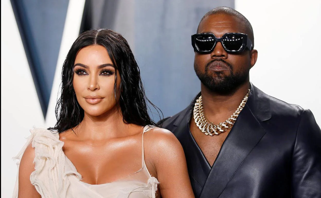 El rapero Kanye West y Kim Kardashian 
