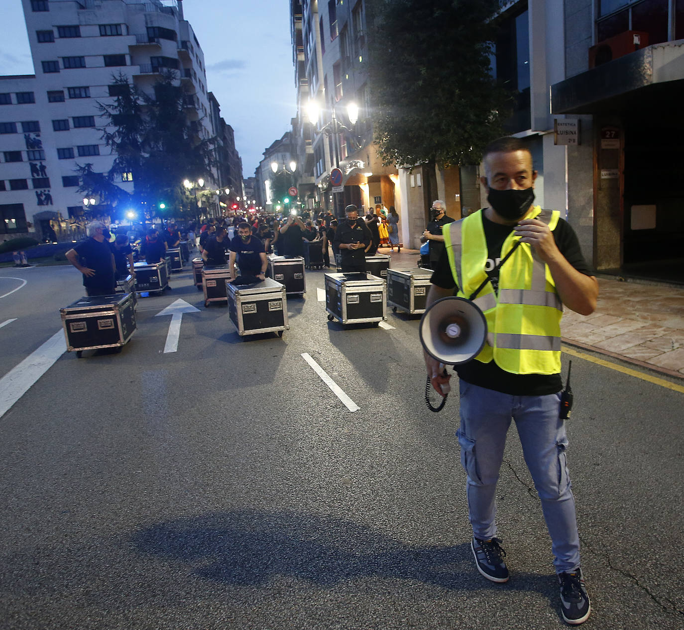 Fotos: El sector del espectáculo y de los eventos exige atención y ayudas en Oviedo