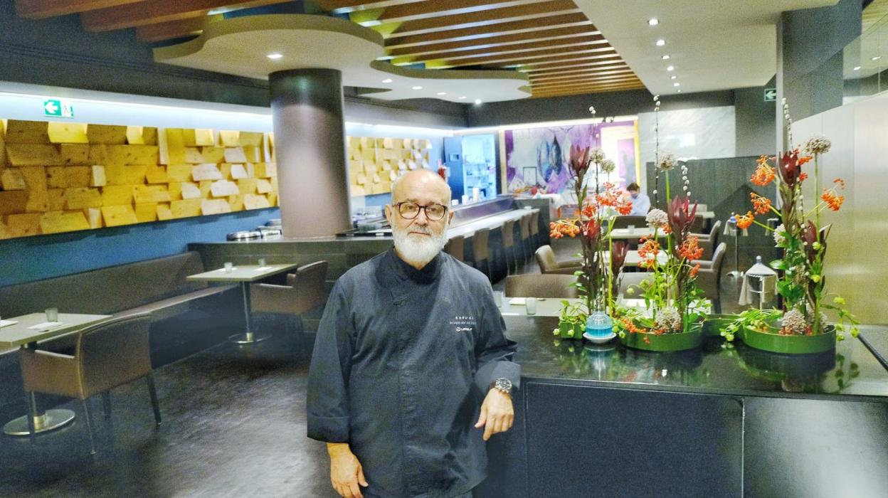 Ricardo Sanz, en su restaurante japonés de Madrid.