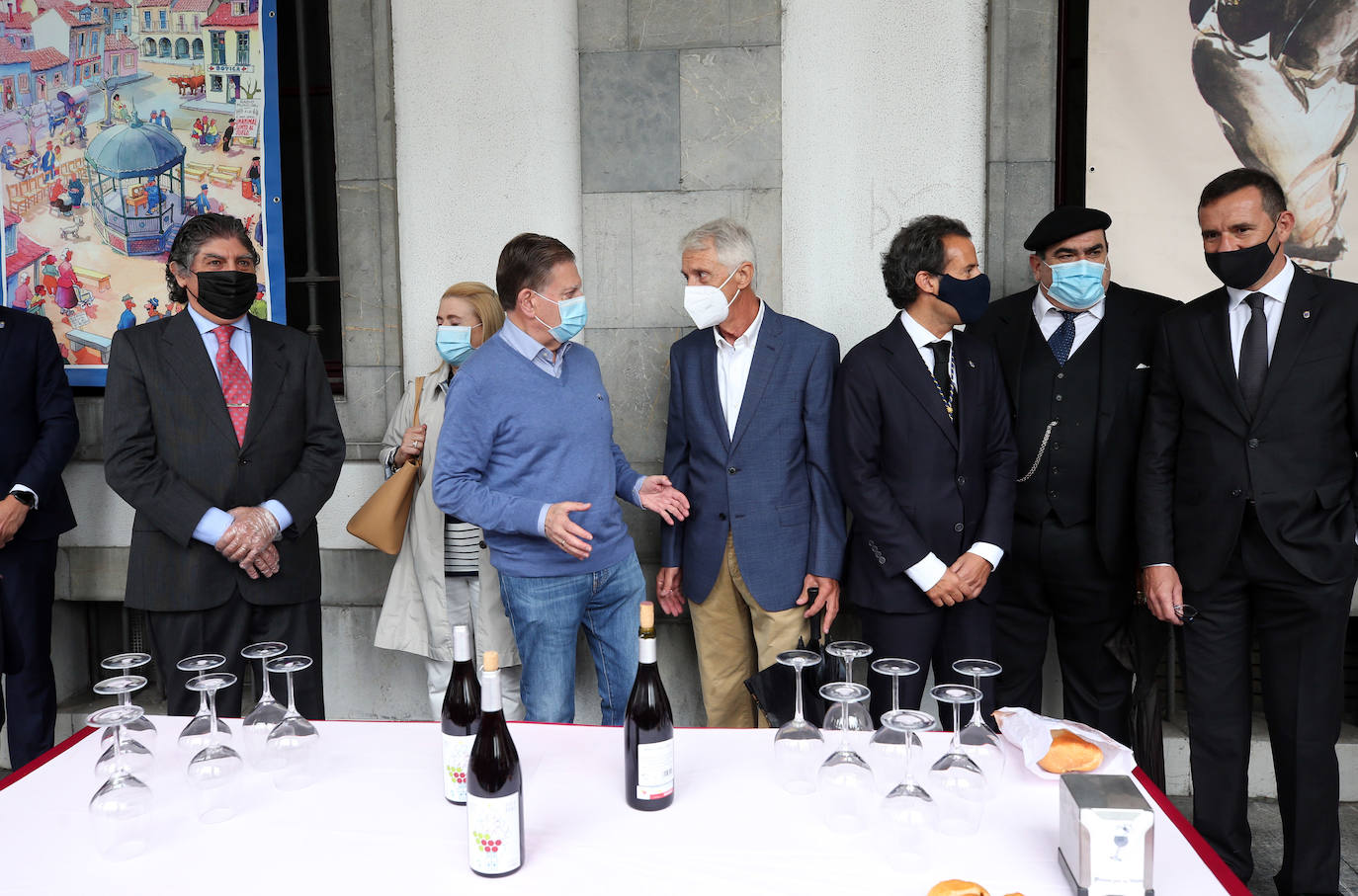 La SOF organiza la tradicional entrega del bollo y la botella de vino con motivo de las fiestas de San Mateo con un «estricto» protocolo de seguridad