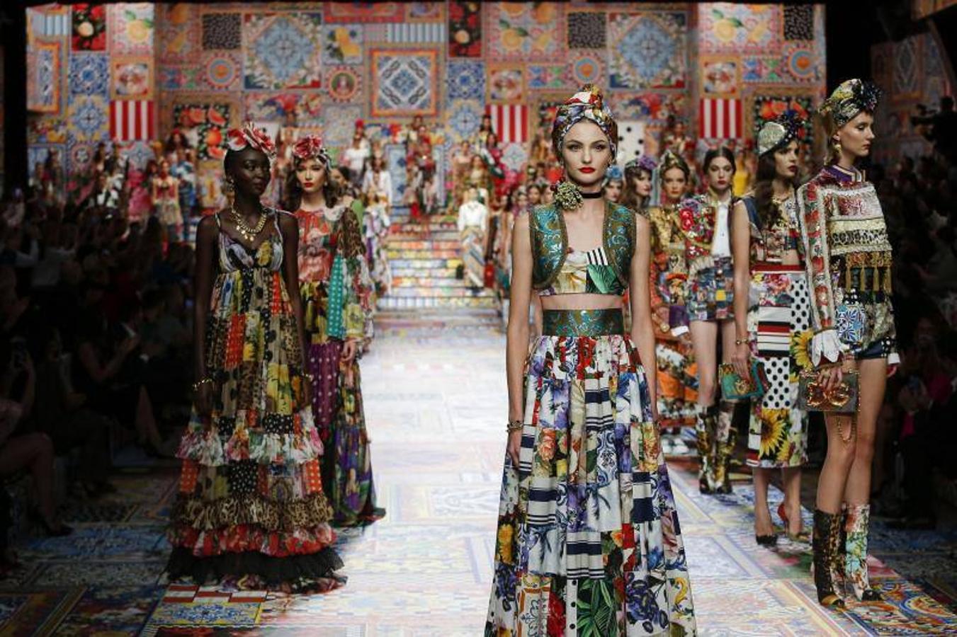 Fotos: Dolce&amp;Gabbana y su patchwork de azulejos sicilianos