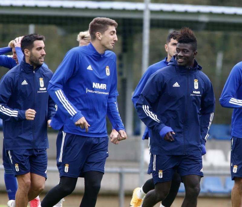 Los azules han entrenado este jueves a las órdenes de Ziganda para preparar el partido de este sábado ante el Albacete. 