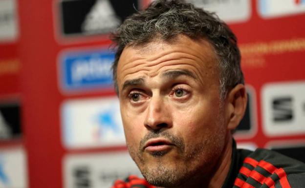 Luis Enrique, seleccionador español de fútbol. 