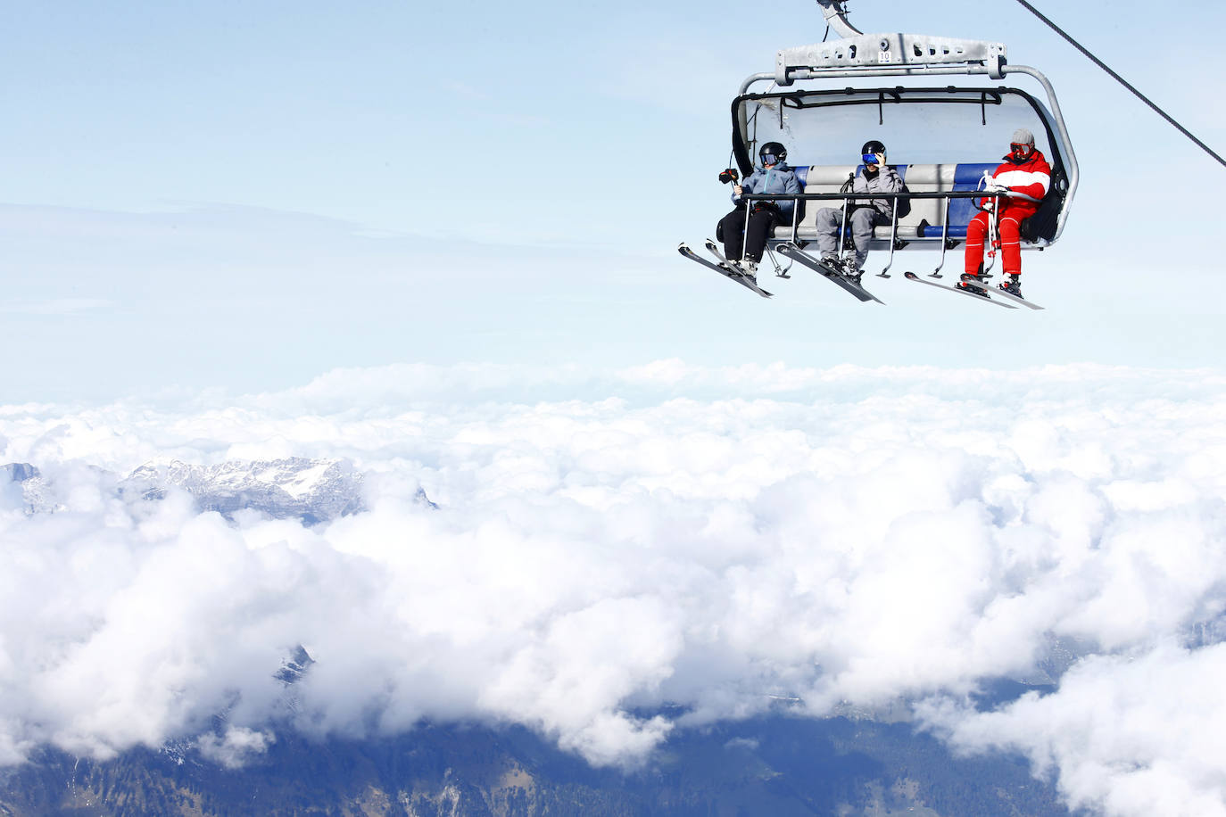 El teleférico del resort de Engelberg, en los Alpes suizos 