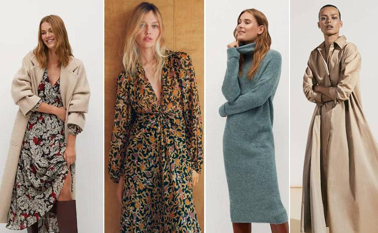 20 vestidos largos y midi para el otoño
