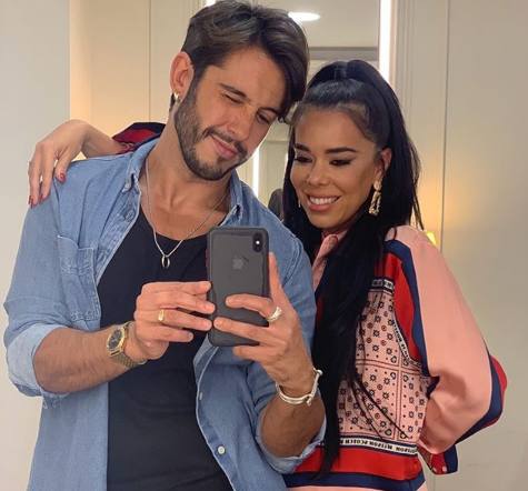 Con la cantante Beatriz Luengo. 