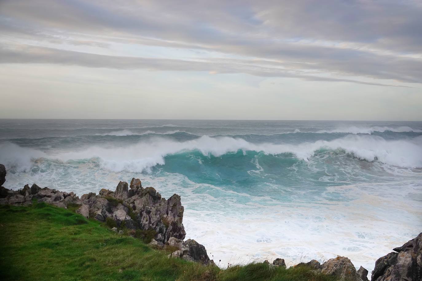 Fotos: Las espectaculares olas que azotaron la costa asturiana