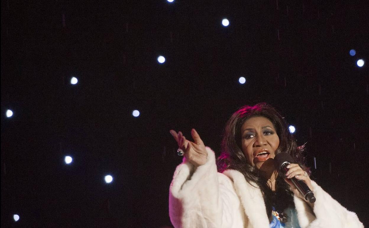 Aretha Franklin, en un concierto de 2013.