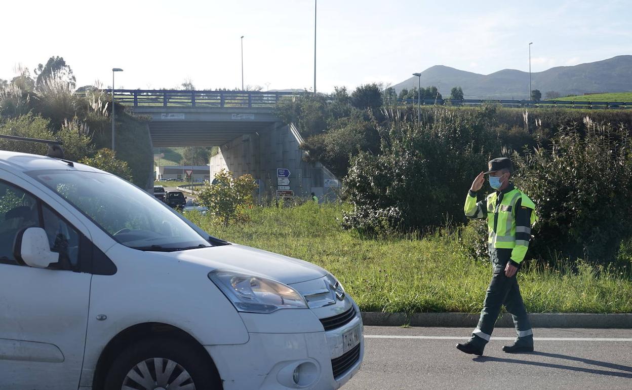 Uno de los controles realizados en Gijón.