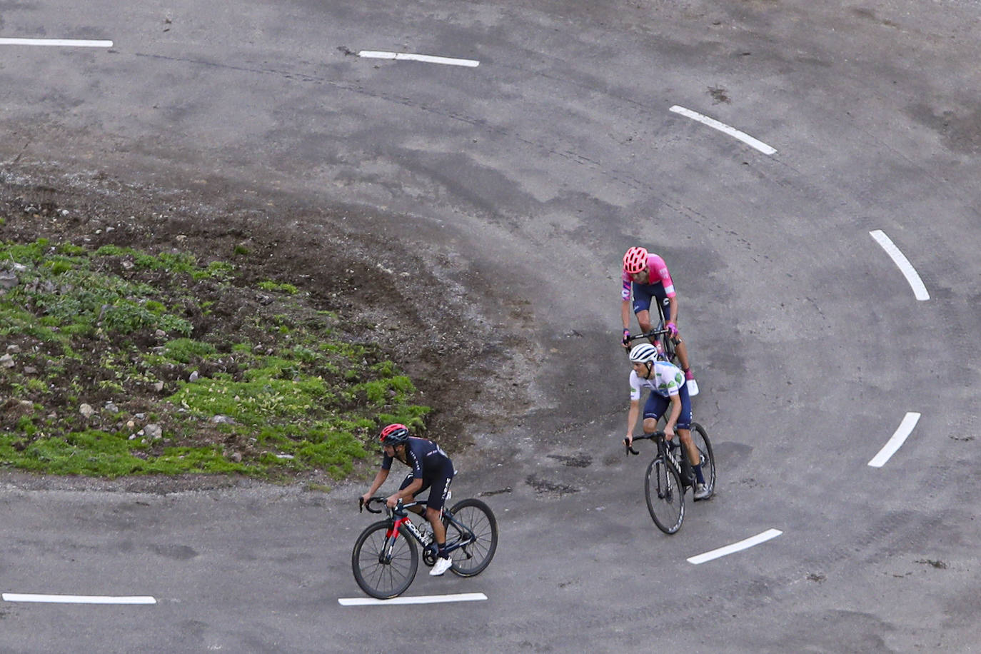 Segunda jornada de la Vuelta Ciclista en tierras asturianas, que transcurrió entre Pola de Laviana y L'Angliru.