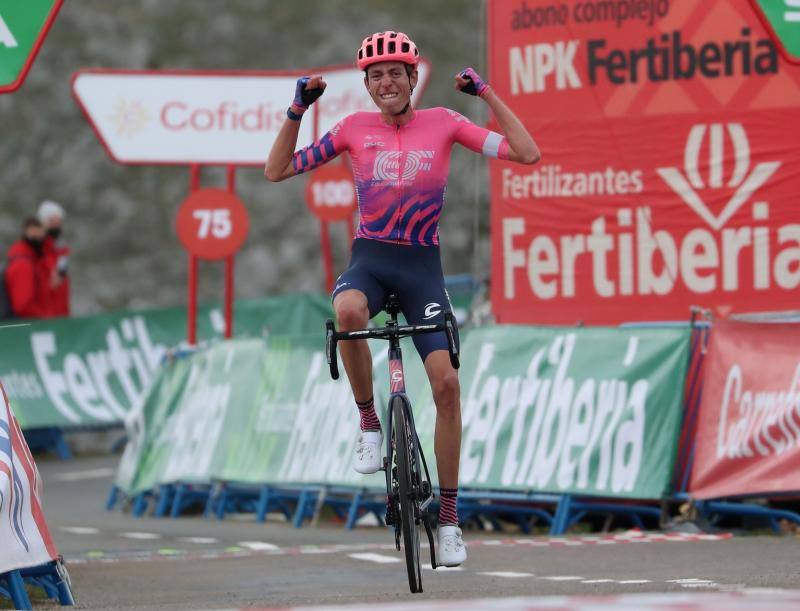 Segunda jornada de la Vuelta Ciclista en tierras asturianas, que transcurrió entre Pola de Laviana y L'Angliru.