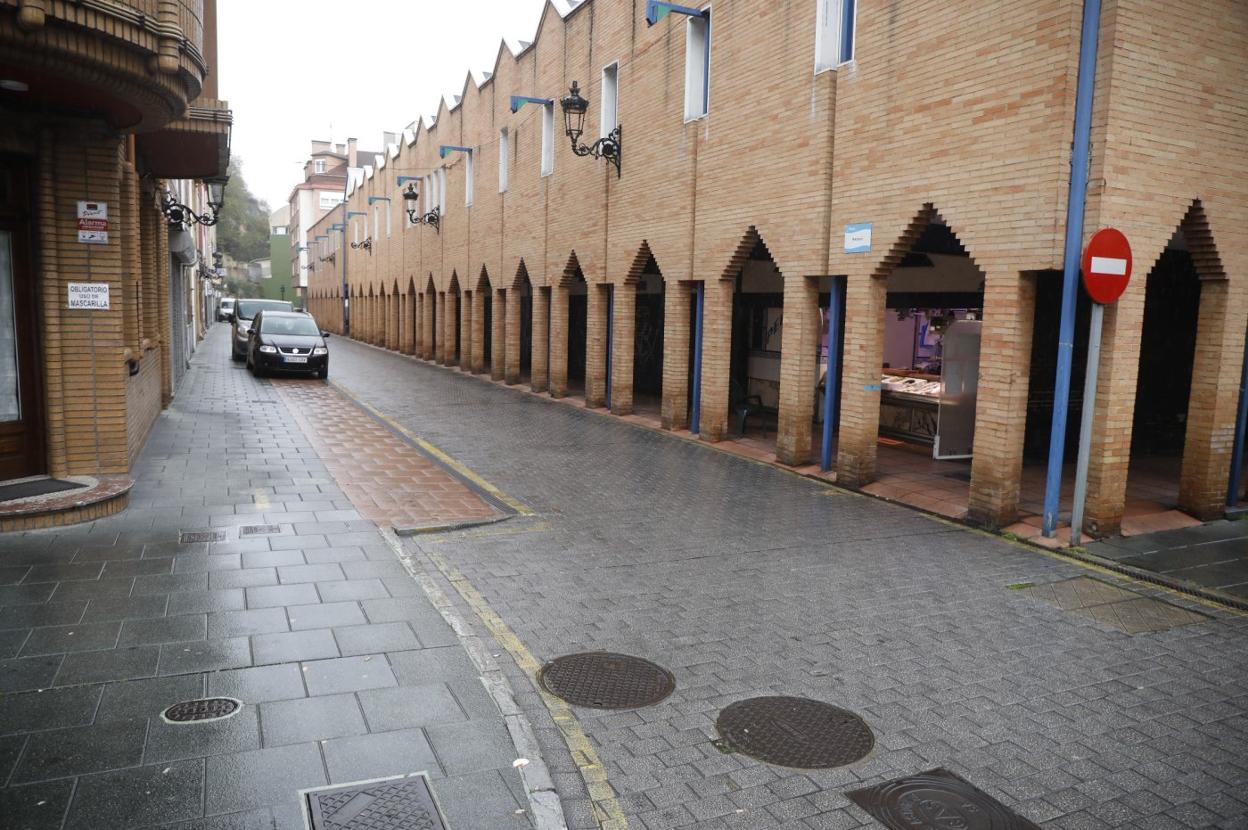 Calle de Sama donde tuvo lugar el suceso. 