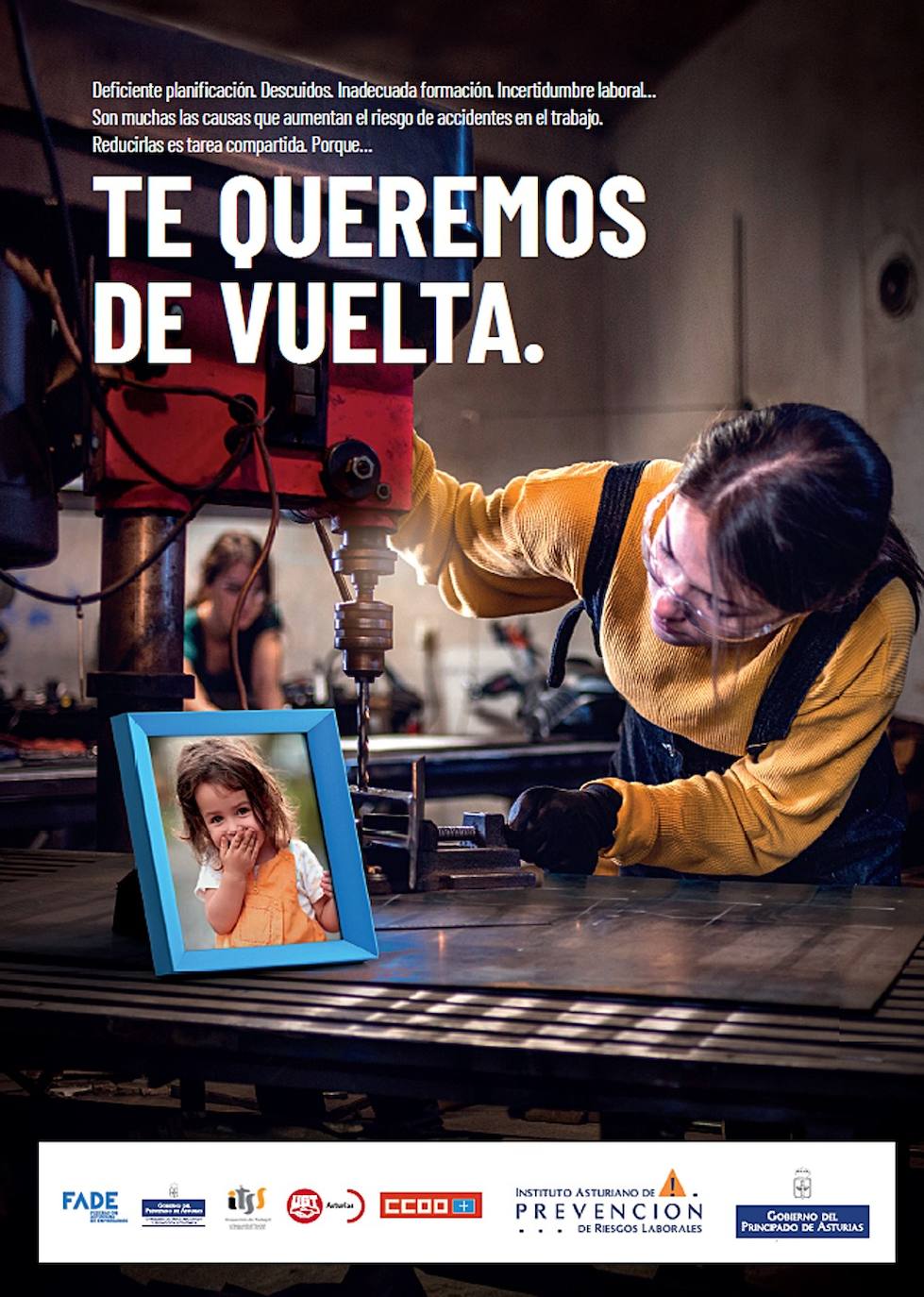 Cartel de la nueva campaña contra la siniestralidad laboral