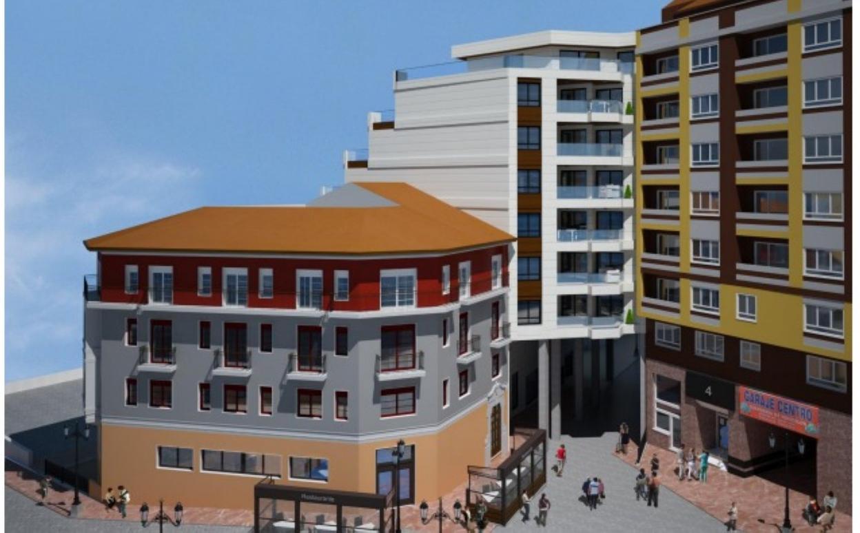 Vista del nuevo proyecto desde la calle Gascona. 