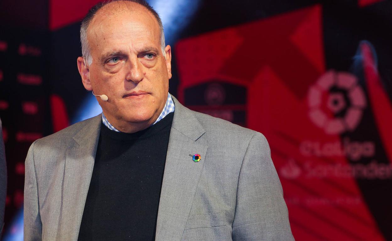 Tebas: «Porque tenga una mejor relación con Javier Fernández no la voy a tener peor con el Oviedo»
