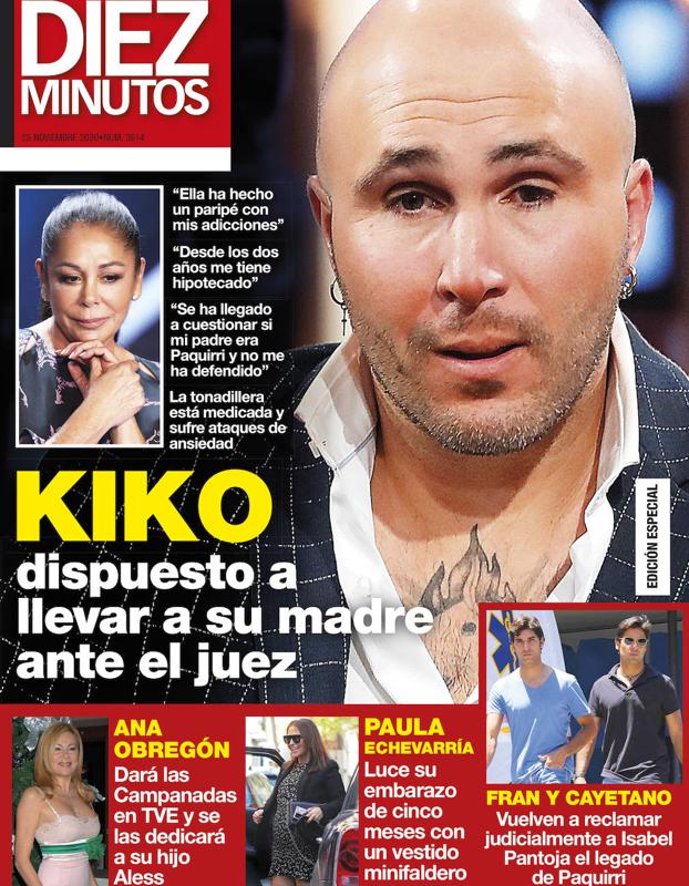 Kiko Rivera, dispuesto a llevar a su madre ante el juez