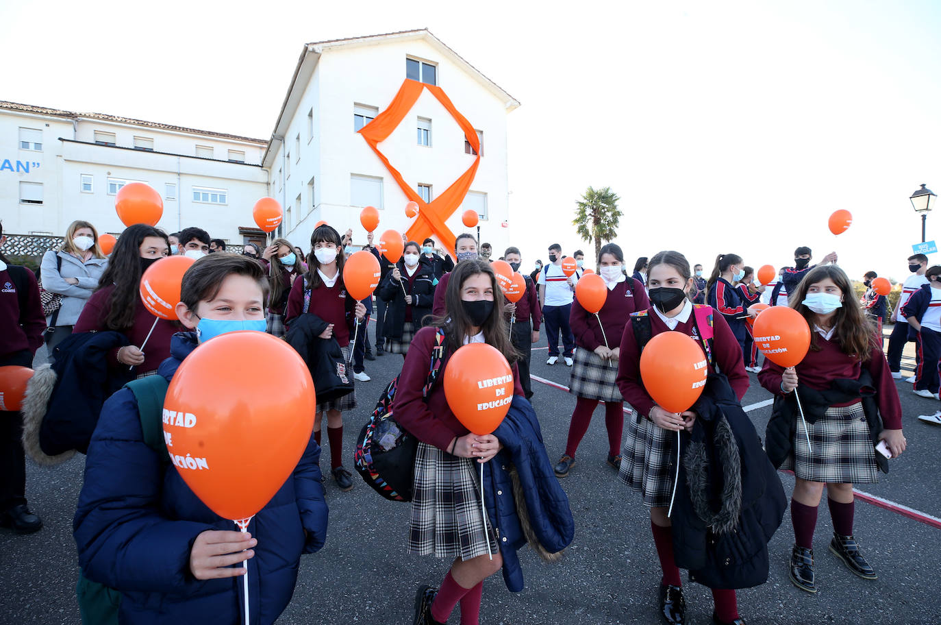 Los escolares ovetenses protestan por la Ley Celaá