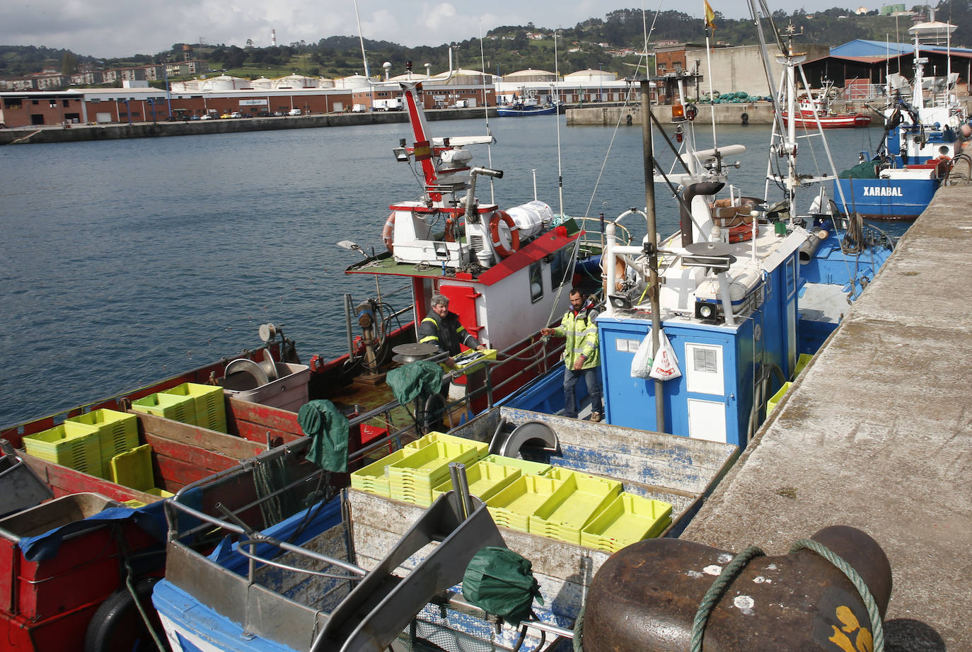 Barcos de pesca atracados en el Museo
