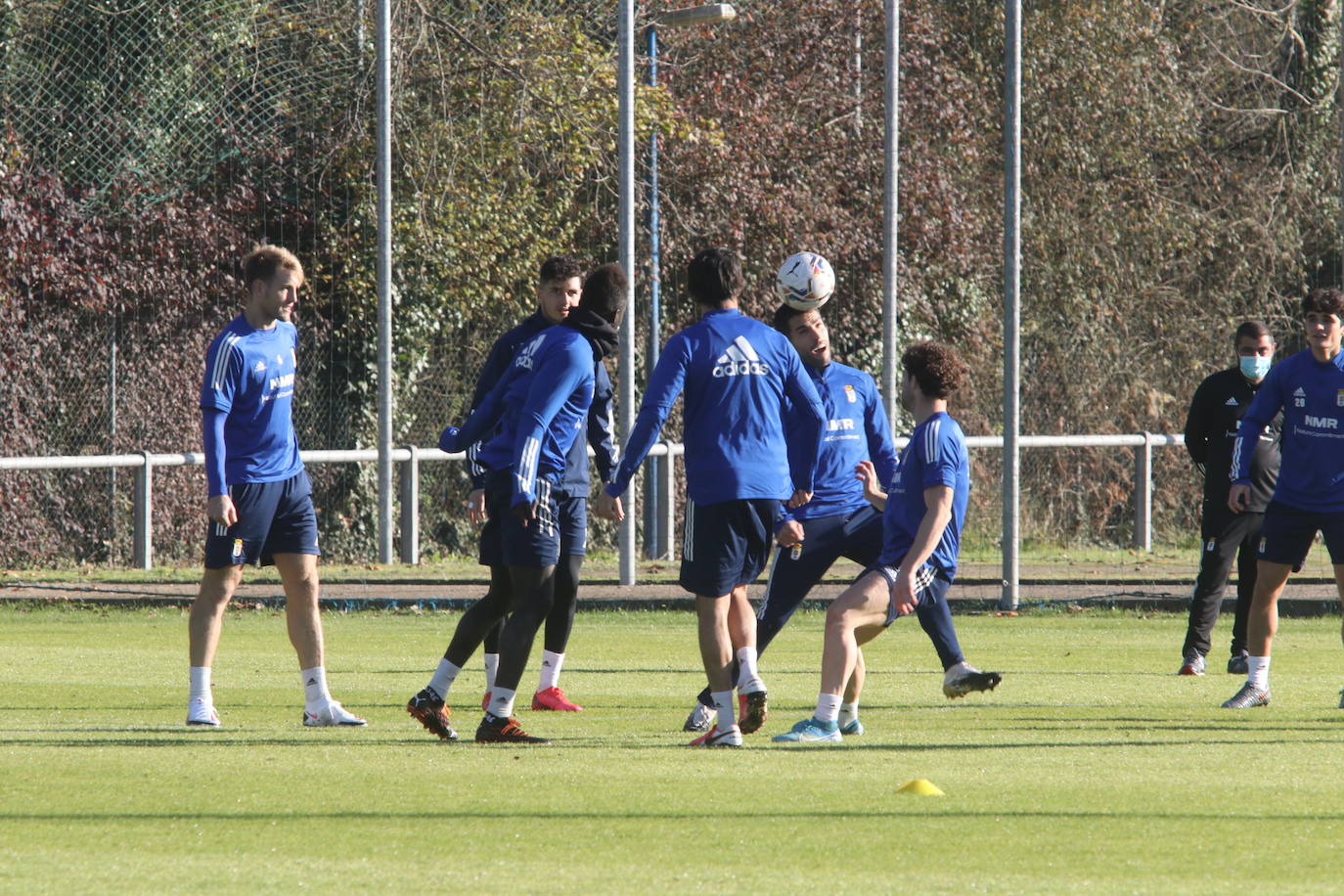 Los azules, preparando su próximo partido ante el Almería