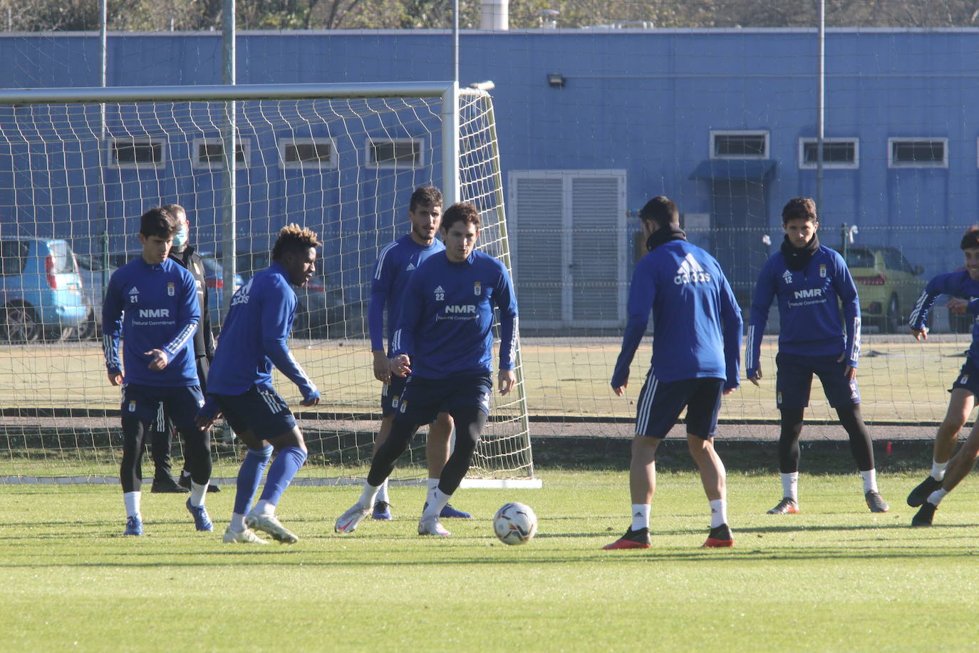 Los azules, preparando su próximo partido ante el Almería
