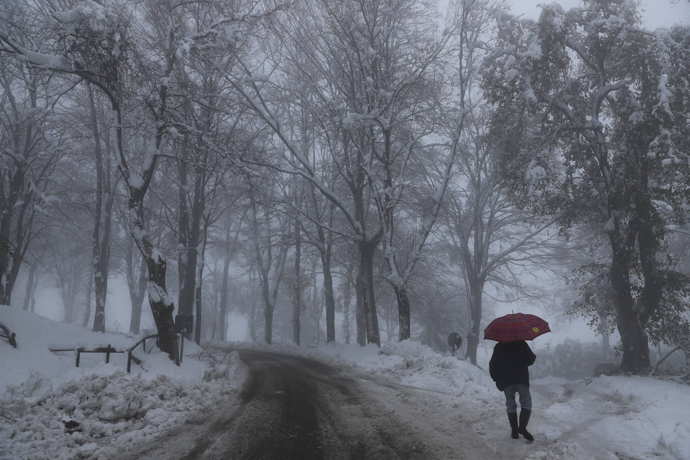 El primer temporal de invierno de la temporada ha dejado increíbles estampas.