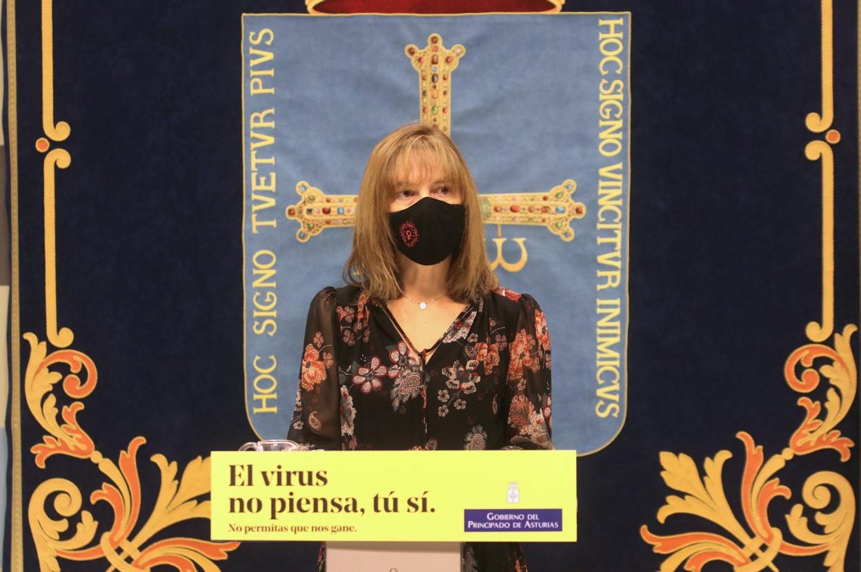 Ana Cárcaba, el pasado miércoles, durante la presentación del proyecto presupuestario. 