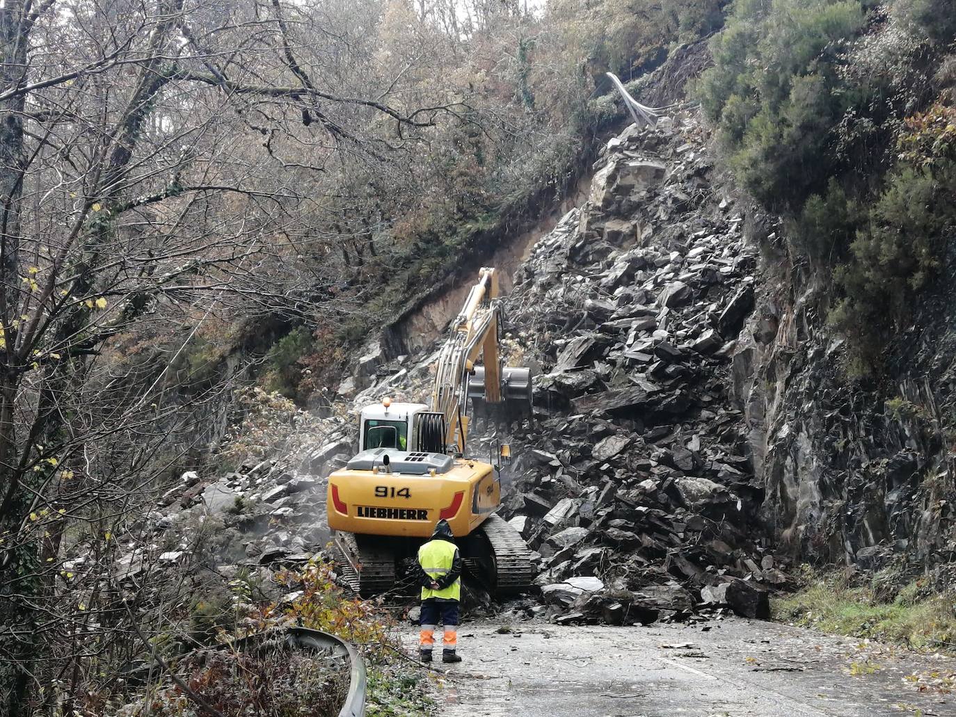 El paso de las borrascas 'Dora' y 'Ernest' ha dejado una situación «realmente complicada» en las carreteras de Asturias, en palabras del consejero de Cohesión Territorial, Alejandro Calvo. La nieve y, sobre todo, los desprendimientos y crecidas de ríos han obligado a movilizar efectivos para evitar la incomunicación de los pueblos más afectados