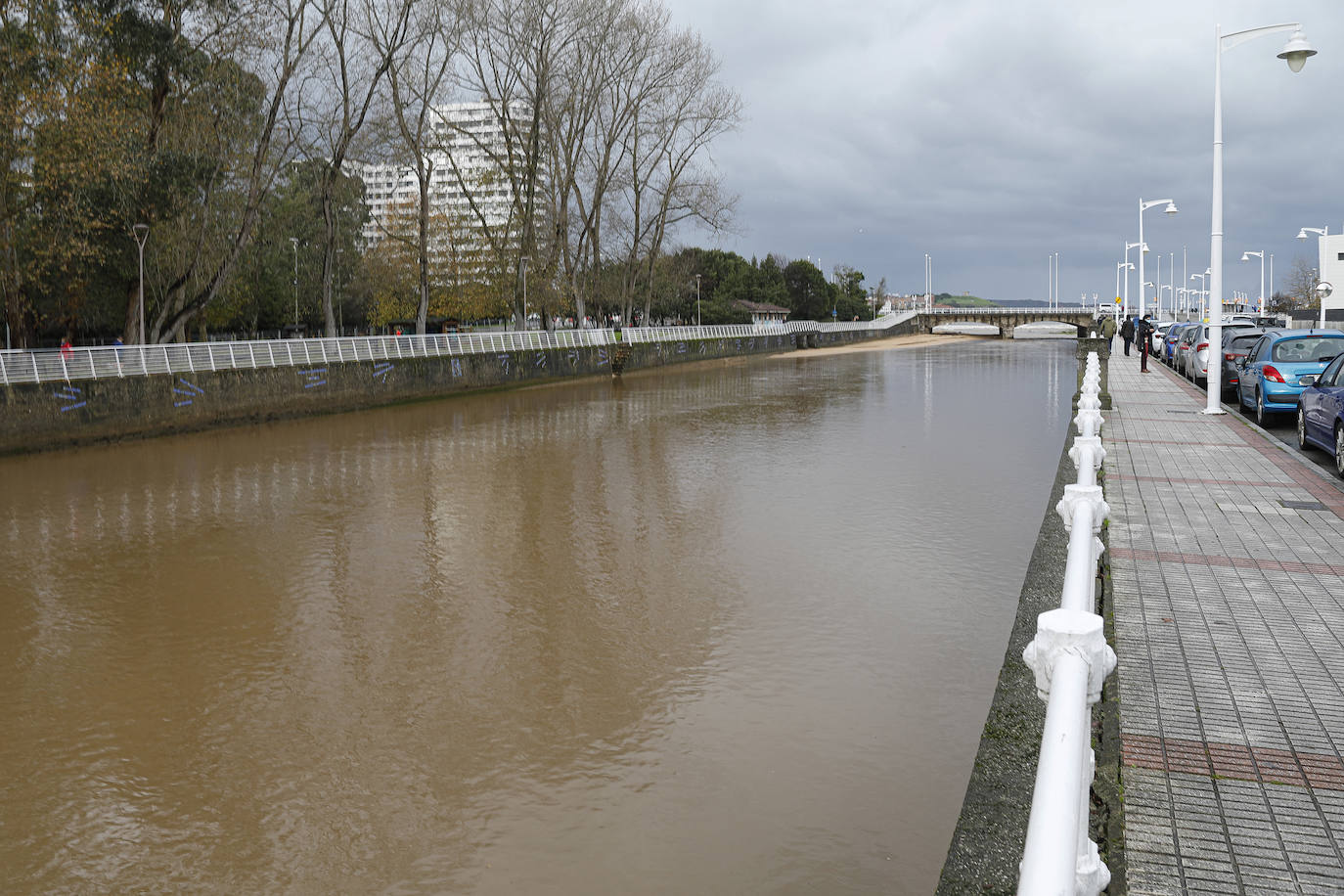 Fuertes rachas de viento en el litoral, lluvias persistentes y nevadas en la cordillera fueron algunos de los fenónemos dejados por el temporal en Asturias. El 'Dora' también provocó argayos, cortes de carreteras e inundaciones.