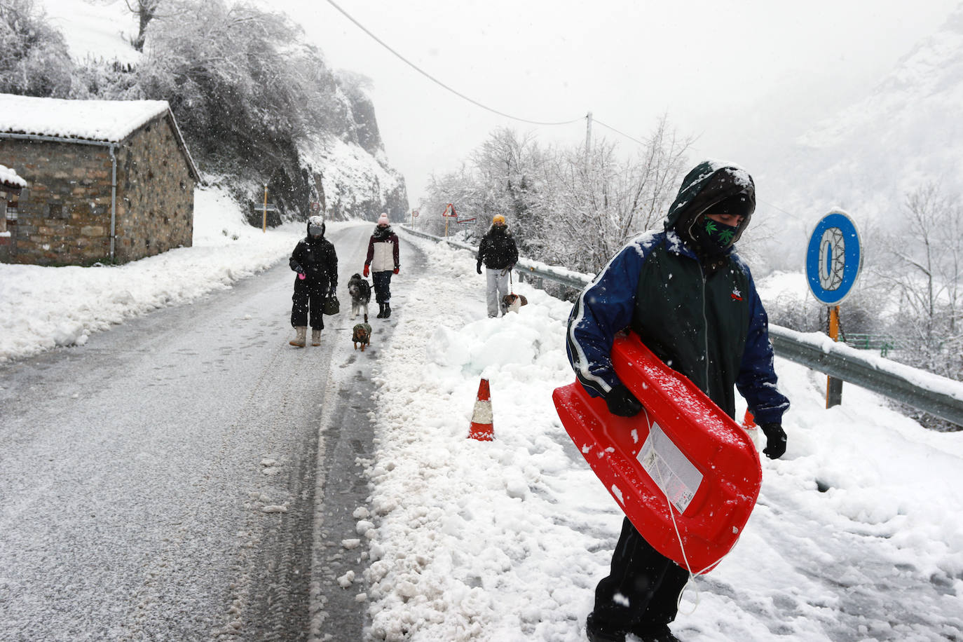 El paso de las borrascas 'Dora' y 'Ernest' ha dejado una situación «realmente complicada» en las carreteras de Asturias, en palabras del consejero de Cohesión Territorial, Alejandro Calvo. La nieve y, sobre todo, los desprendimientos y crecidas de ríos han obligado a movilizar efectivos para evitar la incomunicación de los pueblos más afectados.