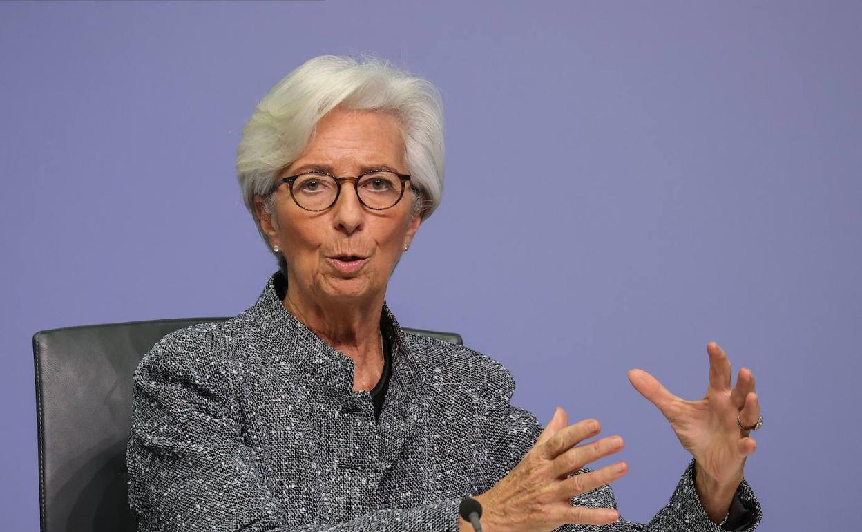 La presidenta del BCE, Christine Lagarde, en una imagen de archivo. 