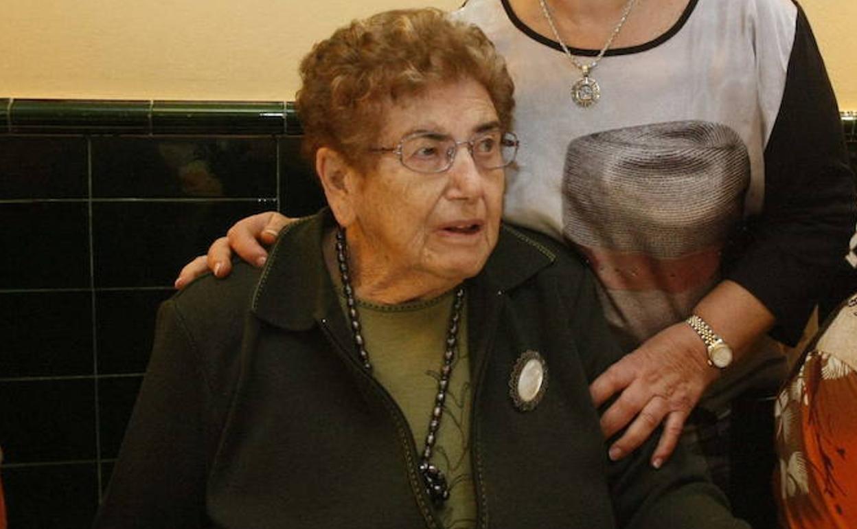 Josefa Suñarez en La Parra en 2013.