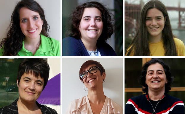 Raquel Medialdea, Teresa Valdés Solís, Elsa Rodríguez Trabal, Carmen Castro, Laura Fjäder y Marian Moreno.