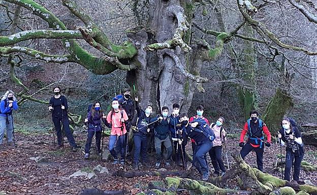 Los alumnos del Ciclo que participaron en el rescate. 
