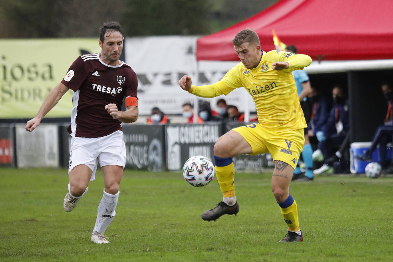 El Lealtad recibió en Les Caleyes al Alcorcón, en la primera eliminatoria de la Copa del Rey